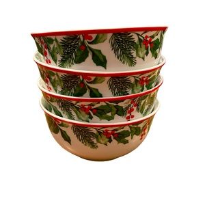 NWOT Holiday or Christmas Bowls - Set of 4